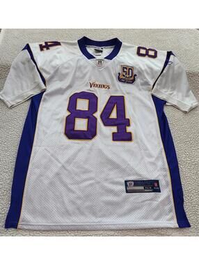 Vntg Reebok RARE Authentic Randy Moss #84 MINNESOTA VIKINGS 50 SEASON Jersey 54